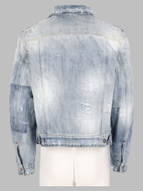 Dsquared2 Men's Giacca LA Con Lavaggio Be Proud Blue