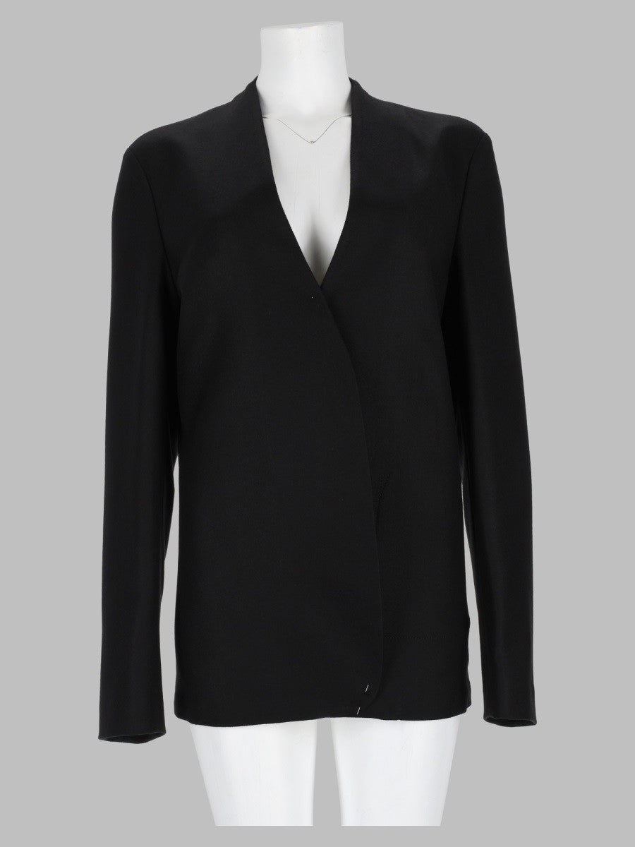 Maison Margiela Women's Giacca Minimal in Lana Black