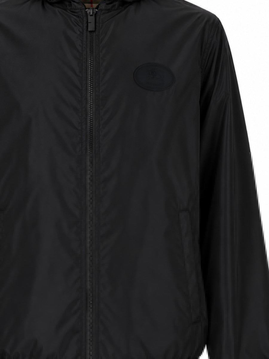 Burberry Men's Newport Reversible Jacket with Motif Check Beige, view 4