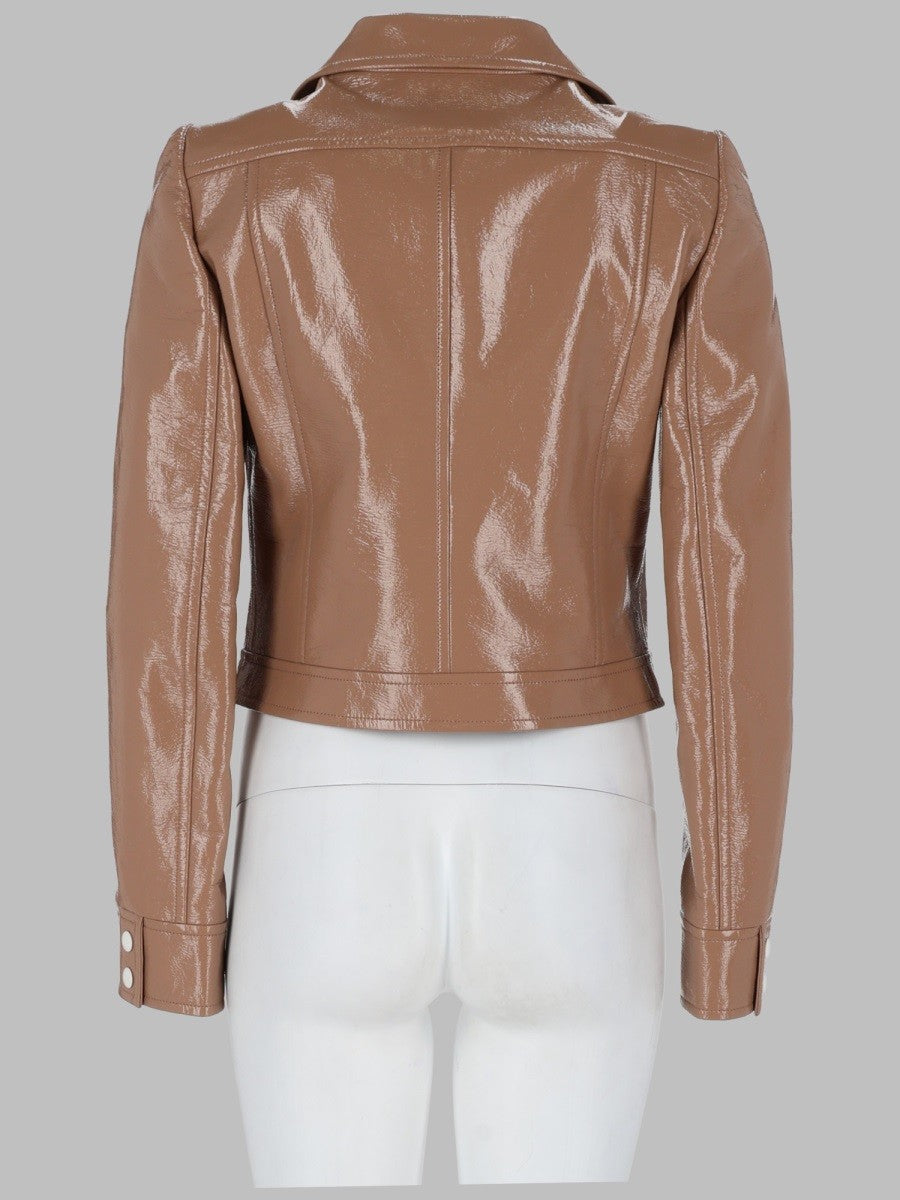 courrèges Women's Giacca Reedition in Vinile Brown