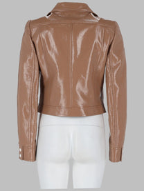 courrèges Women's Giacca Reedition in Vinile Brown