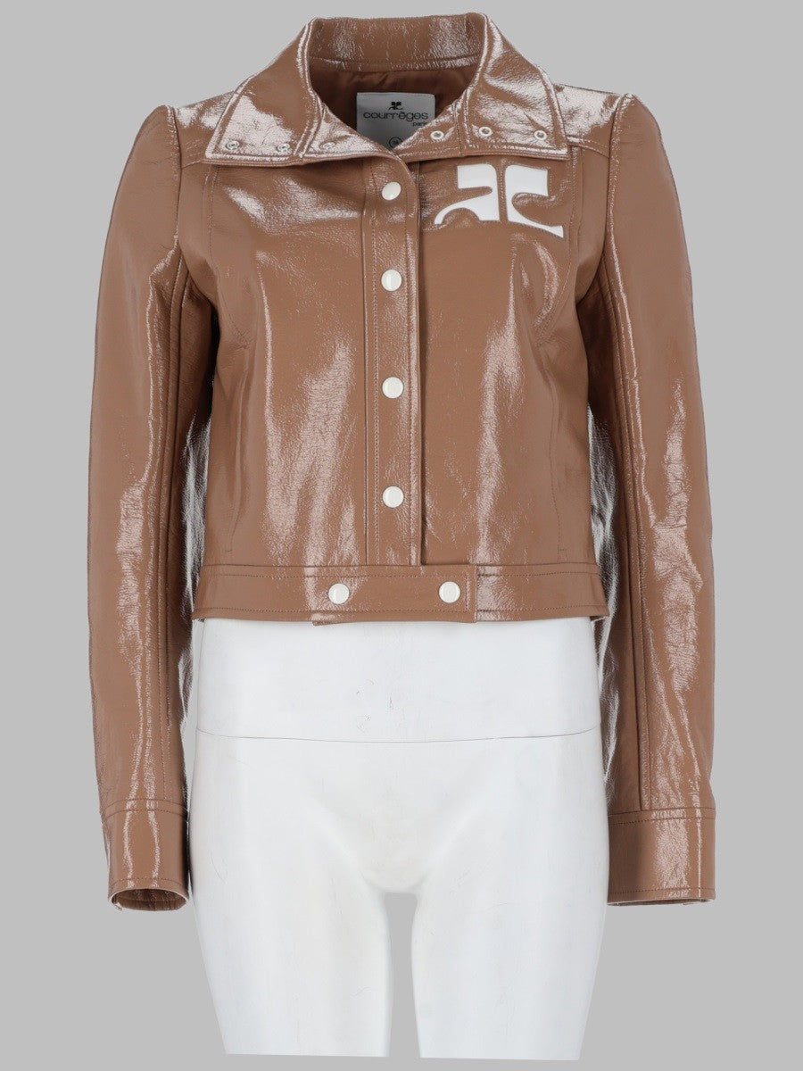 courrèges Women's Giacca Reedition in Vinile Brown