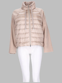 Herno Women's Giacca Resort in Flanella Nylon Beige