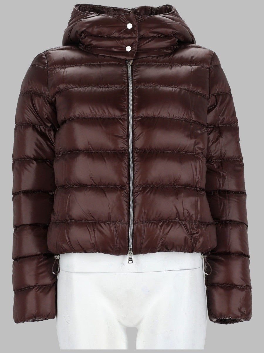 Herno Women's Giacca Resort in Nylon Ultralight Brown