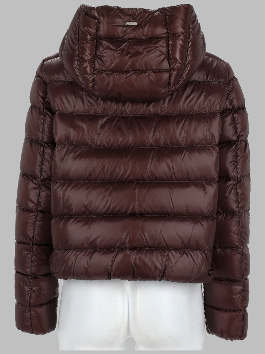 Herno Women's Giacca Resort in Nylon Ultralight Brown