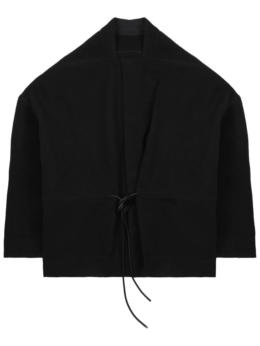 Rick Owens Women's Giacca Sail Con Coulisse Black