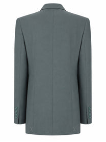 Chloé Women's Giacca Sartoriale Doppiopetto in Gabardine Grey