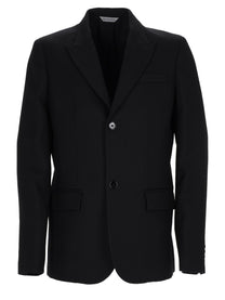 Balenciaga Men's Tailored Single-Breasted Jacket Black