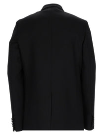 Balenciaga Men's Tailored Single-Breasted Jacket Black, view 2
