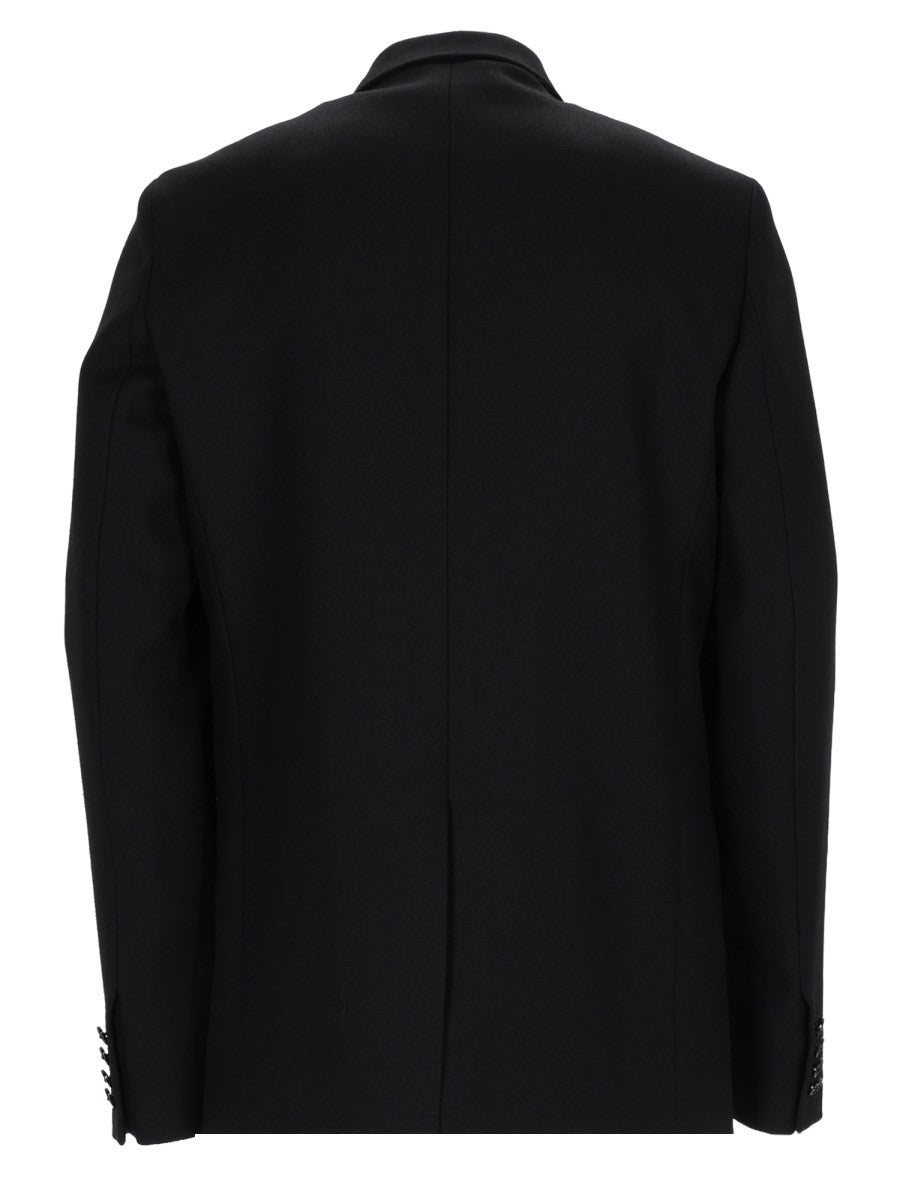 Balenciaga Men's Tailored Single-Breasted Jacket Black, view 2