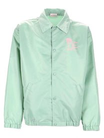 Drôle de Monsieur Men's Giacca Slogan Palmiers Green