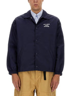 Drôle de Monsieur Men's Slogan Jacket Blue
