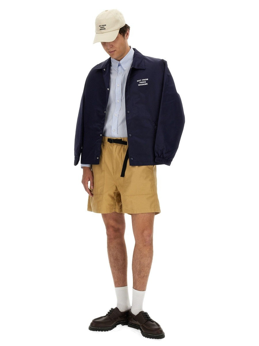 Drôle de Monsieur Men's Giacca Slogan Blue