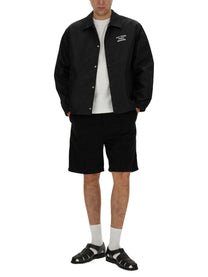 Drôle de Monsieur Men's Giacca Slogan Black