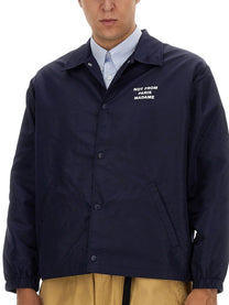 Drôle de Monsieur Men's Giacca Slogan Blue