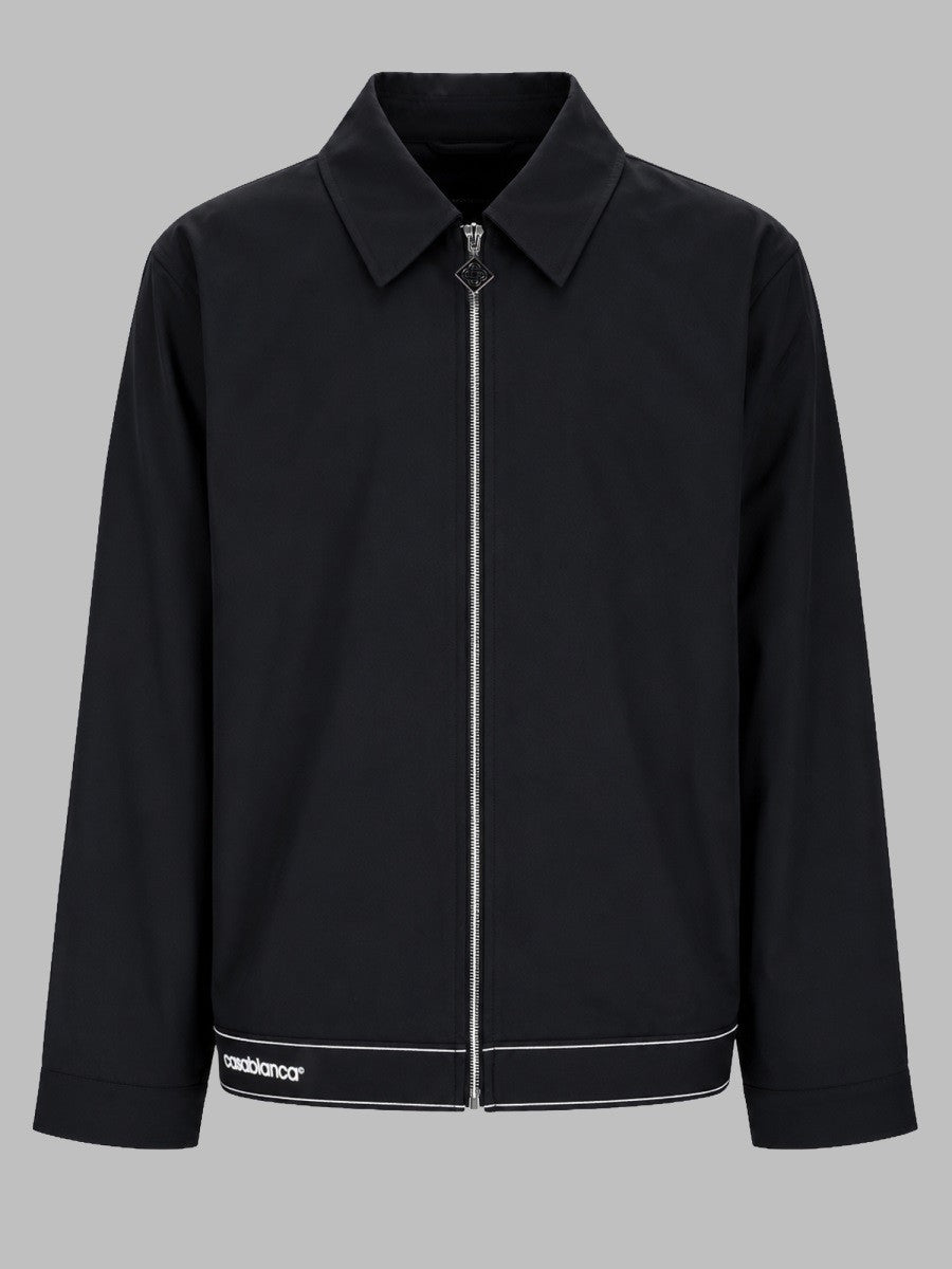 Casablanca Men's Giacca Sportiva Con Zip Black