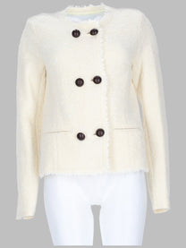 ISABEL MARANT Women's Giacca Suely in Tessuto Bouclé White