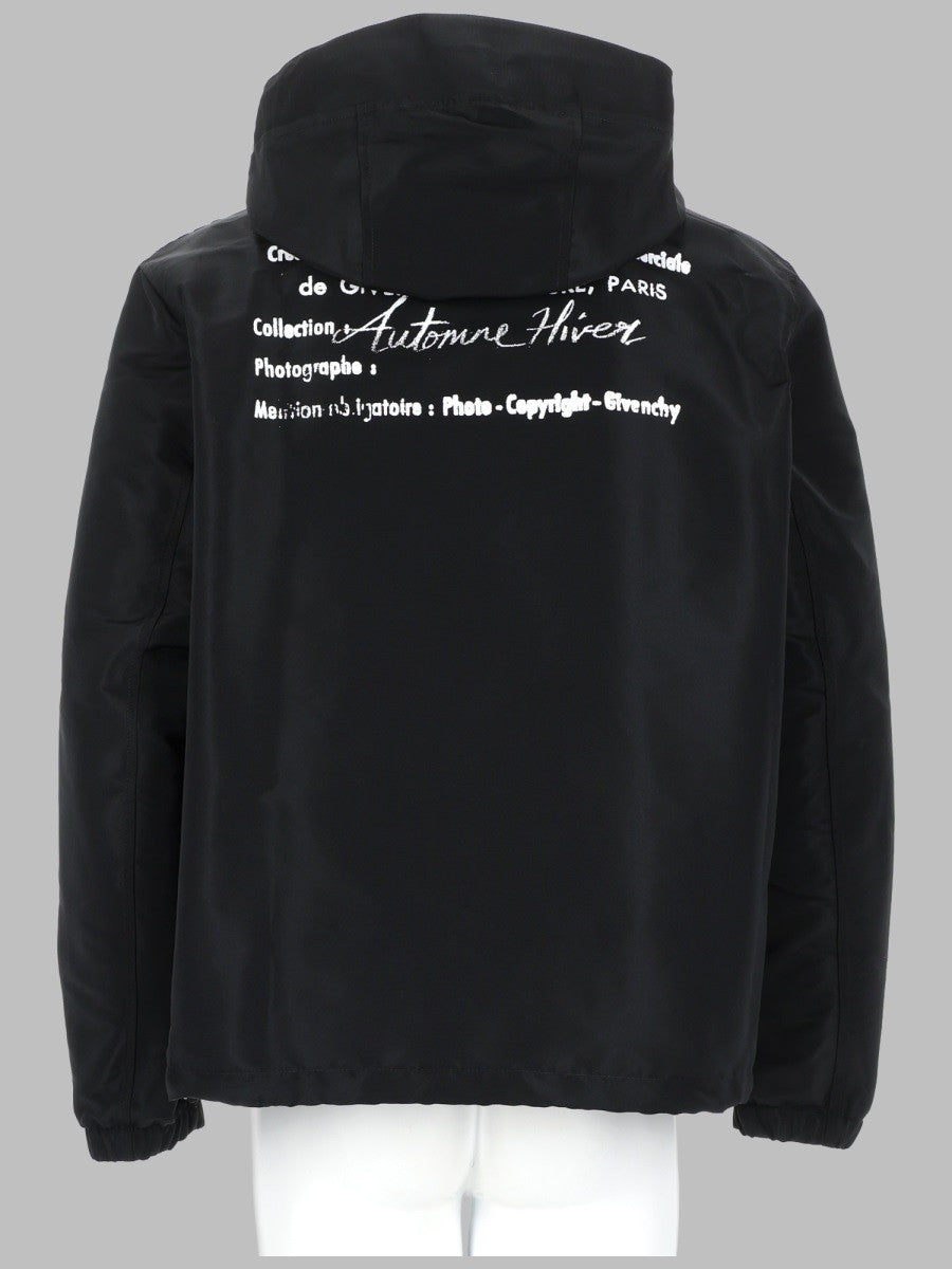 Givenchy Men's Giacca Windbreaker Con Black