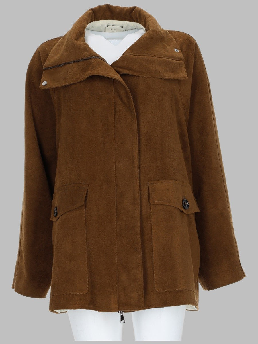 Alysi Women's Giaccone in Dainetto Brown