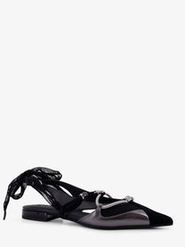 Pinko Women's Gianira Leather Ballerinas Black