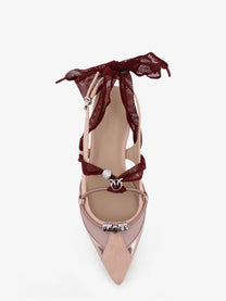 Pinko Women's Gianira Leather Ballerinas Beige