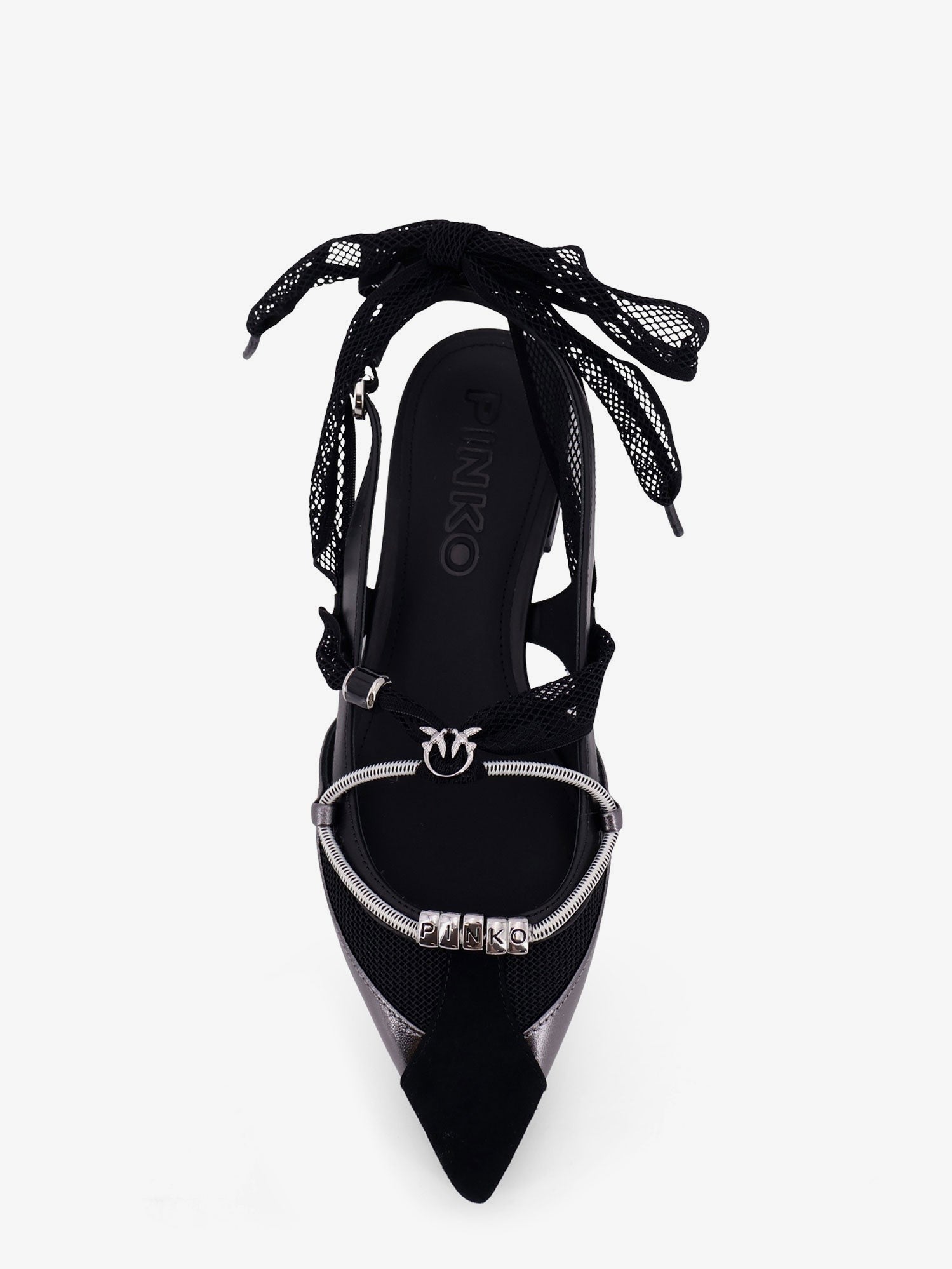 Pinko Women's Gianira Leather Ballerinas Black