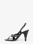 Versace Women's Gianni Leather Sandals Black, view 3