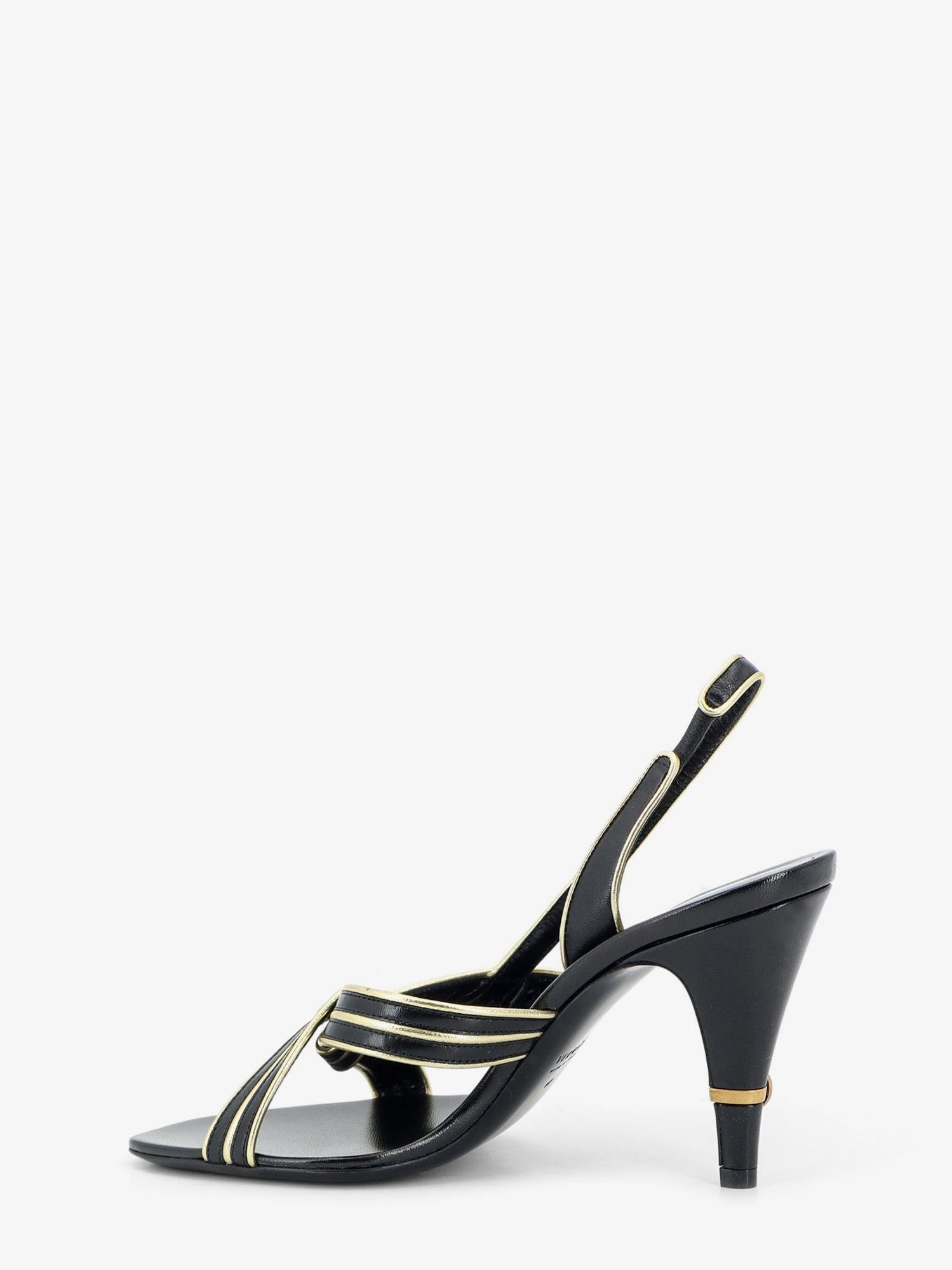 Versace Women's Gianni Leather Sandals Black