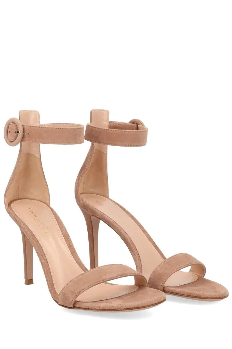 Gianvito Rossi Women's Heeled Portofino Sandals Beige, view 2
