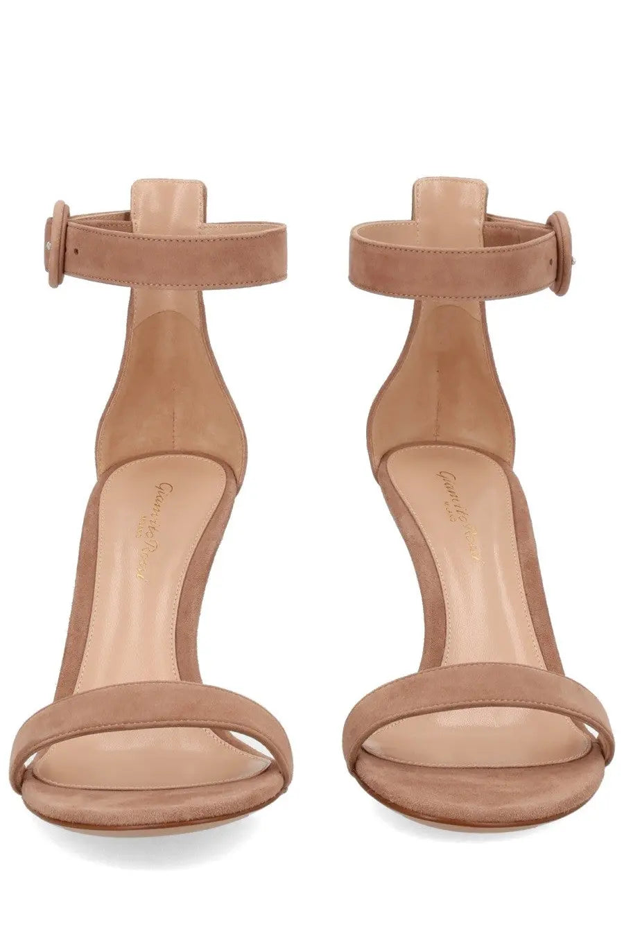 Gianvito Rossi Women's Heeled Portofino Sandals Beige, view 3