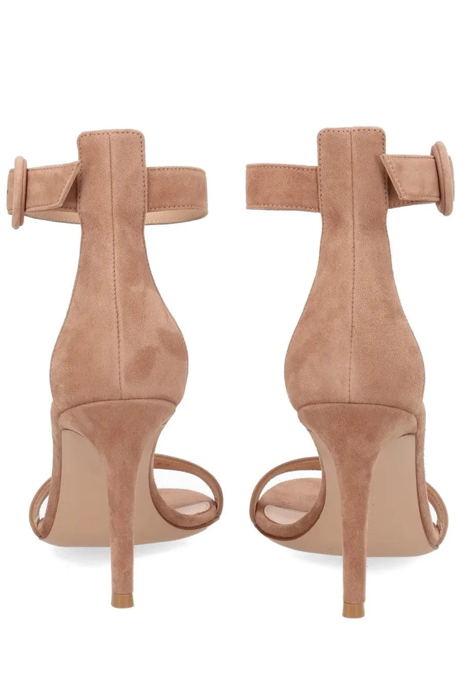 Gianvito Rossi Women's Heeled Portofino Sandals Beige, view 4