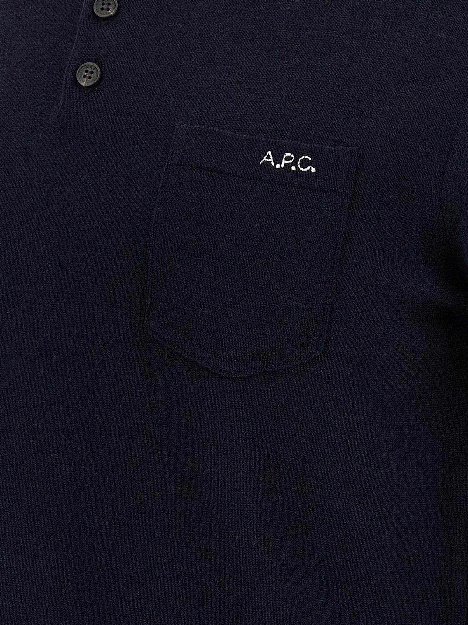A.P.C Gide Polo Shirt Blue