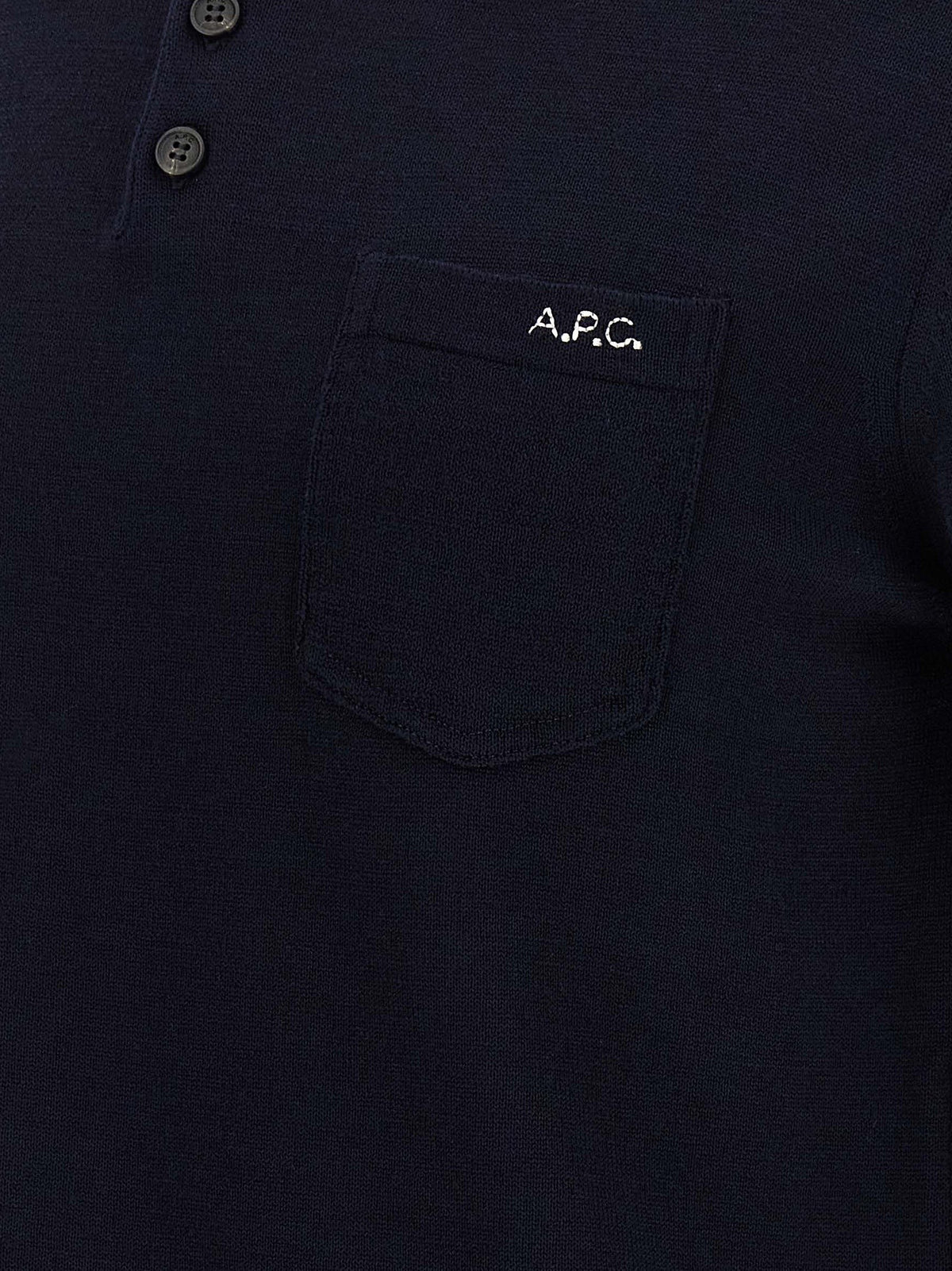A.P.C Gide Polo Shirt Blue, view 4