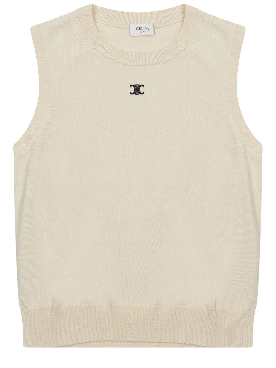 Celine Women's Gilet Con Beige