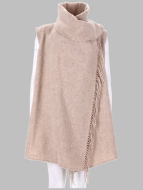 Fabiana Filippi Women's Gilet Con Sciarpa in Lana Blue