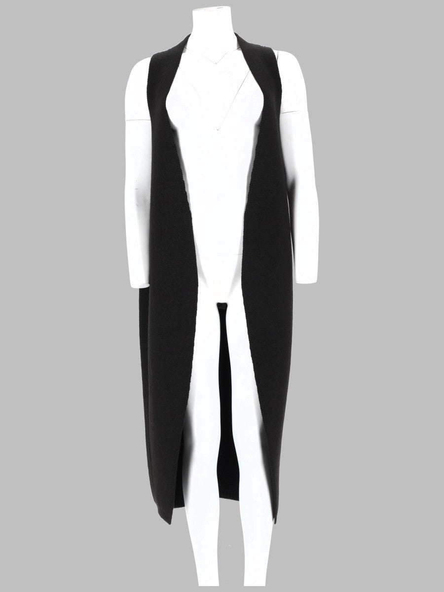Rick Owens Women's Gilet Cyclops in Maglia Black