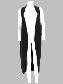Rick Owens Women's Gilet Cyclops in Maglia Black