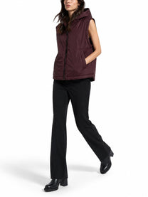 S MAX MARA Women's Hooded Gilet Padded Red, view 2