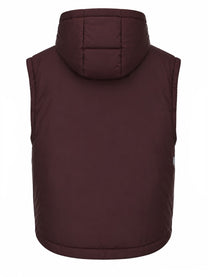 S MAX MARA Women's Hooded Gilet Padded Red, view 3