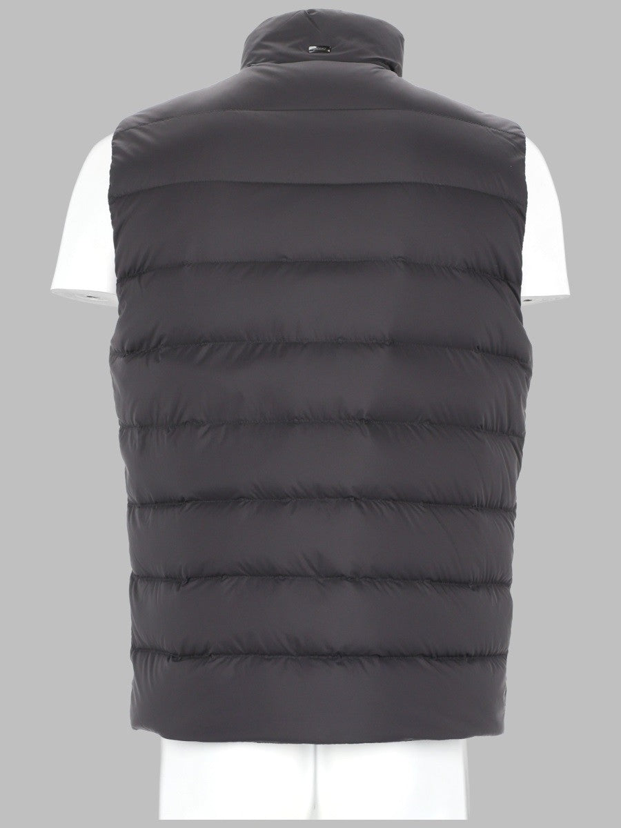 Herno Men's Gilet Imbottito Con Zip Grey