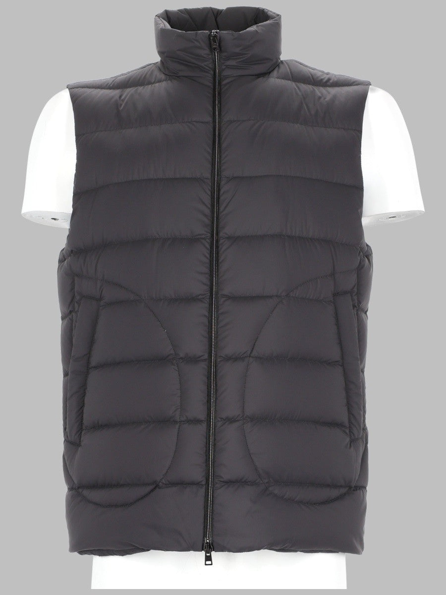 Herno Men's Gilet Imbottito Con Zip Grey