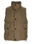 Stone Island Men's Piuma Resistente Vento Gilet Padded with Antigoccia Green