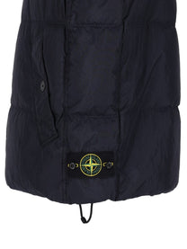 Stone Island Men's Gilet Imbottito in Piuma Resistente AL Vento Con Antigoccia Blue