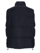 Stone Island Men's Piuma Resistente Vento Gilet Padded with Antigoccia Blue, view 2