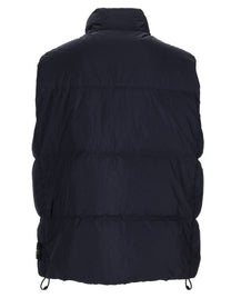Stone Island Men's Gilet Imbottito in Piuma Resistente AL Vento Con Antigoccia Blue
