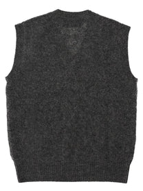 Ami Paris Men's Alpaca Gilet Grey, view 2