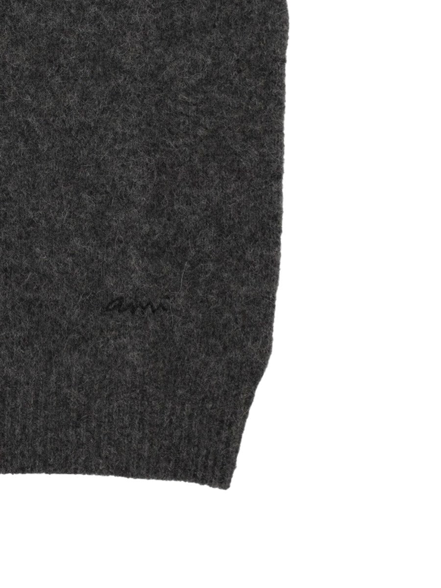 Ami Paris Men's Alpaca Gilet Grey, view 3