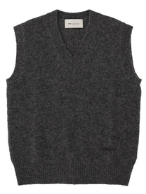 Ami Paris Men's Alpaca Gilet Grey