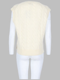 Polo Ralph Lauren Women's Gilet in Lana Cashmere White