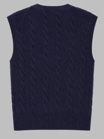 Polo Ralph Lauren Women's Gilet in Lana Cashmere Blue
